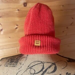 Billabong Red Knit Beanie